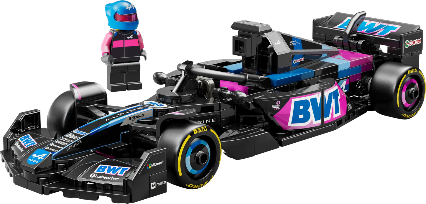 Nástěnný rám pro LEGO® Speed Champions 77248 Závodní auto BWT Alpine F1® Team A524 v provedení s gradientem