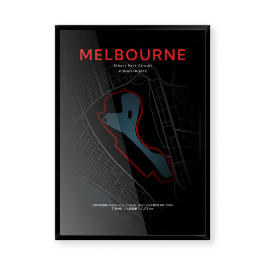 3D Mapa okruhu VC Austrálie